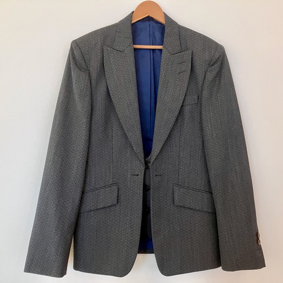 Vivienne Westwood Lightweight Wool Suit w/ Integrated Vest Slim EUR 54 XL - Picture 2 of 11